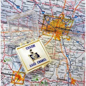 Vintage 1960's Indiana State Flag Charm